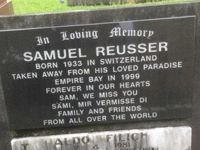 Samuel Reusser's grave at Kincumber South. A judge will determine whether his murderer Stephen Bowen will be placed on community supervision following expiration of his parole.