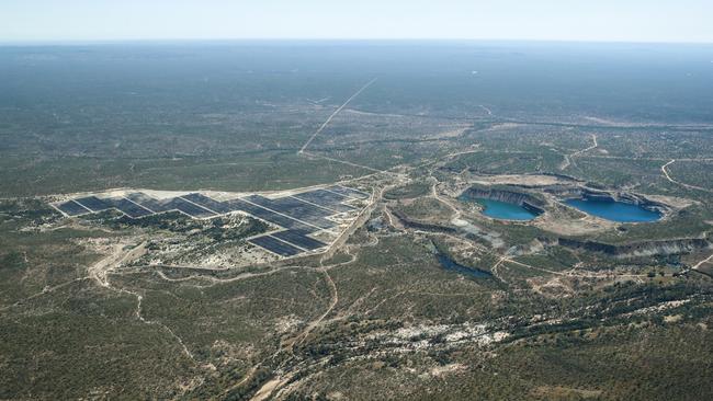 The Genex solar and future hydrogen pump project at Kidston. Photo: Michael Chambers.