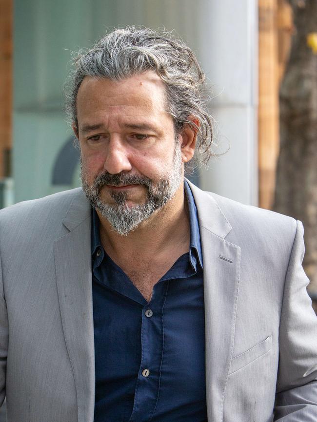 George Lavrentiadis leaves Adelaide Magistrates Court in 2023. Picture: NCA NewsWIRE / Emma Brasier