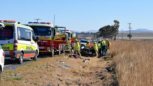 A man and woman were killed on the New England Hwy between Toowoomba and Warwick on August 30. Picture: Jonno Colfs