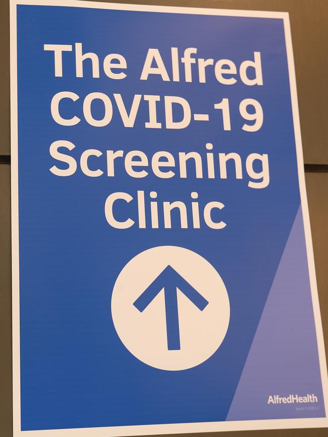 The COVID-19 Clinic at the Alfred Hospital. Picture: Getty Images