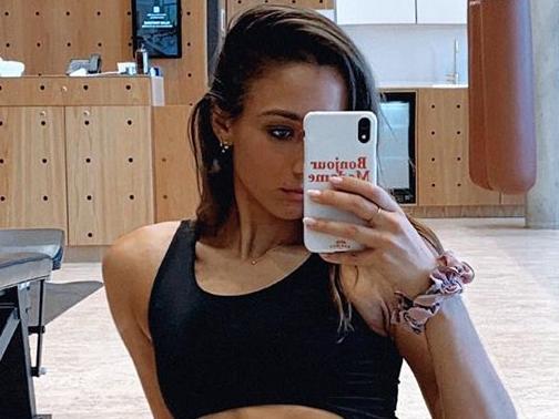 Melbourne brand’s racy skin-tight gym outfit sells out. Picture: Instagram