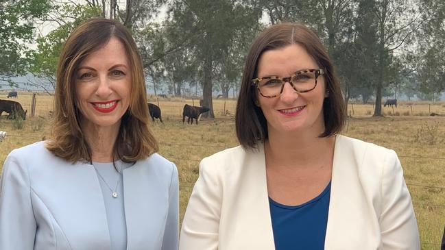 Robyn Preston with NSW Education Minister Sarah Mitchell at Richmond.