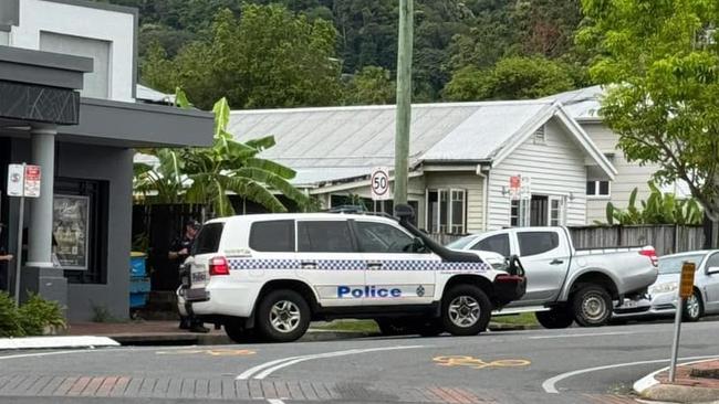 A silver-coloured ute was smashed into the Edge Hill Liquorland outlet on Sunday night. Picture: Supplied