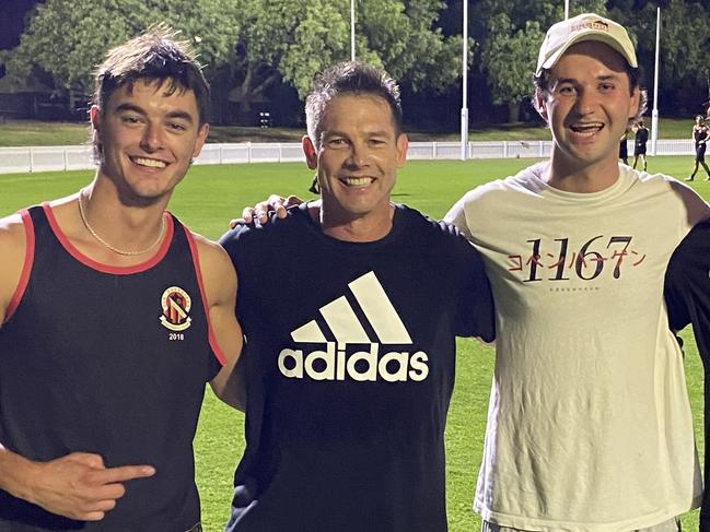 Ben Cousins at Old Xavs training. Picture: Old Xaverians