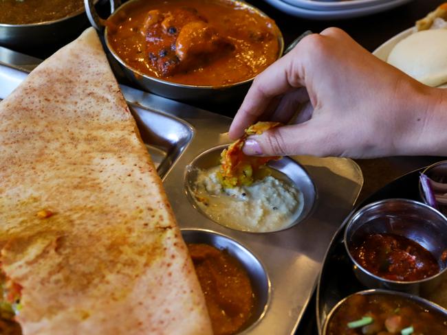 Dip into some great South Indian food at Chennai’s Kitchen. Picture: Jenifer Jagielski