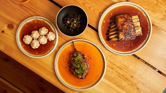 Selection of dishes at Shobosho, Leigh St, Adelaide. Picture: Andre Castelluci