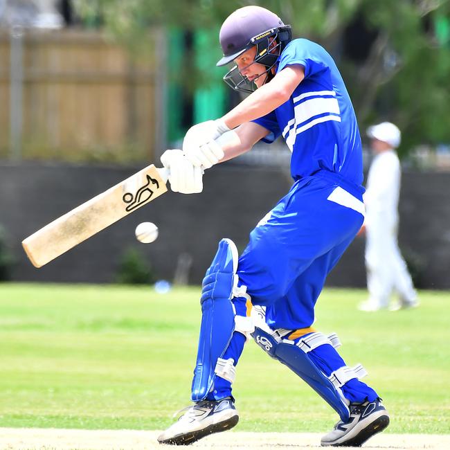 Nudgee College Charlie Henderson GPS First XI cricket between Brisbane State High School and Nudgee College Saturday February 1, 2025. Picture, John Gass