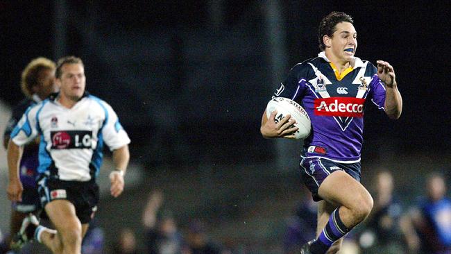 Slater will have played all 300 games for the Melbourne Storm