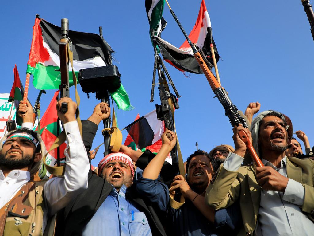 A rally in the Houthi-controlled Yemeni capital Sanaa. Picture: Mohammed Huwais/AFP