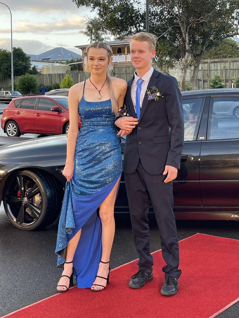 The students arrive at St Mary's College formal at the Brolga Theatre.