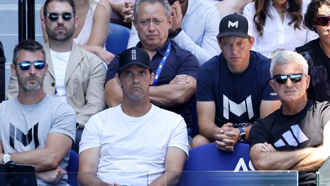 Mark Philippoussis wasn’t missing a minute of on-court action. Picture: Darrian Traynor.