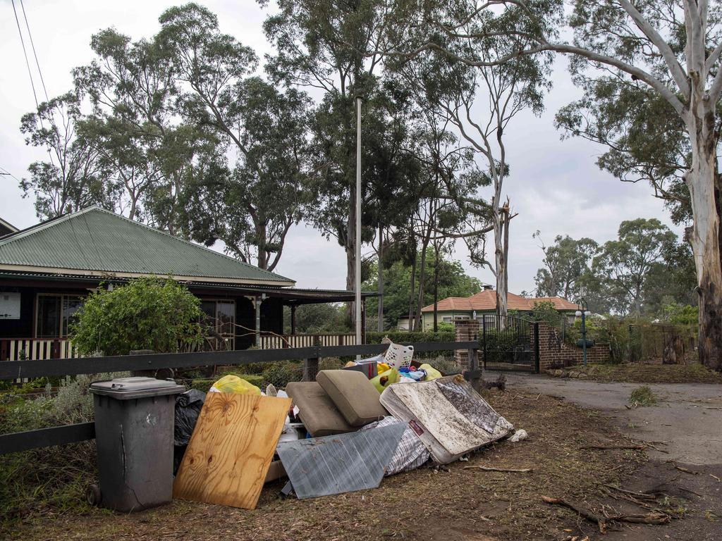 Appin was hit with high winds, with properties damaged by falling tree branches. Picture: NewsWire / Simon Bullard.