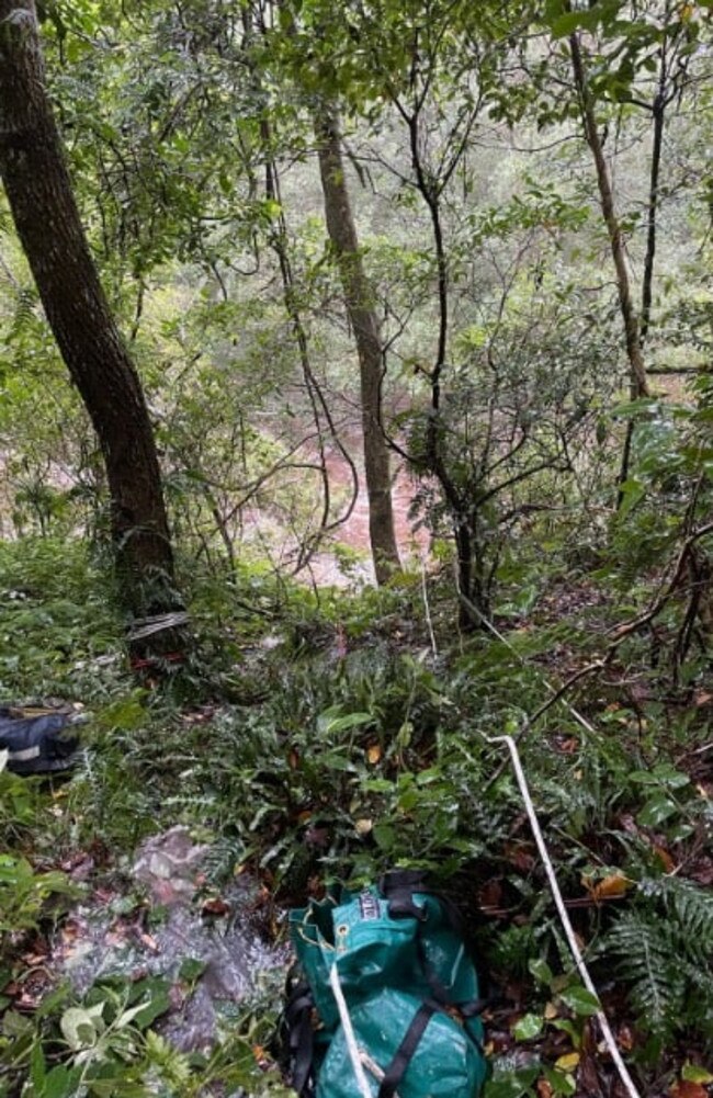 Special operations paramedics abseiled down a steep embankment to save the woman in her 50s. Picture: NSW Ambulance