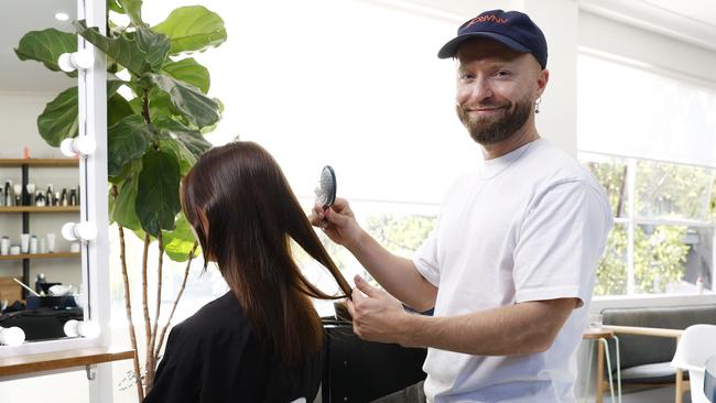 Edwards and Co. stylist Craig Walker. Picture: Richard Dobson/The Daily Telegraph.