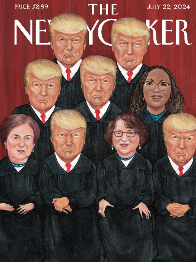 Supreme Court justices on the cover of The New Yorker.