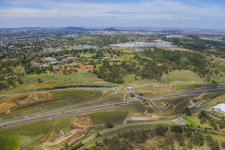 Photos of the TSRC progress. Cranley local roads upgrades November 2018. Picture: Above Photography PTY LTD