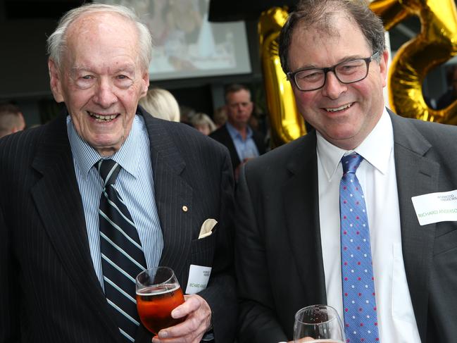 Harwood Andrews 175th anniversary reunion in 2017. Richard Annois, left, and partner Richard Anderson. Picture: Glenn Ferguson