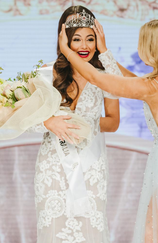 Miss Universe Australia 2018 Francesca Hung will go on to represent at the global event later this year.