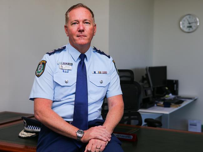 Police Commissioner Mick Fuller has been called on to intervene and expunge the untrue records about innocent members of the public. Picture: Gaye Gerard