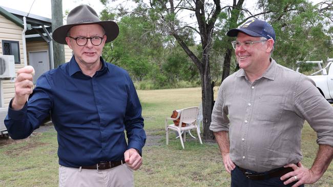 Anthony Albanese and Agiculture Minister Murray Watt in Rockhampton in 2023. Picture: Annette Dew