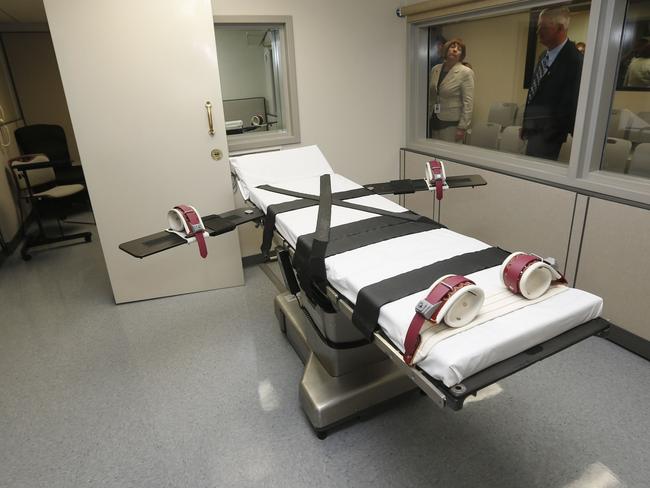 A lethal injection room inside the Oklahoma State Penitentiary. Picture: Sue Ogrocki/AP