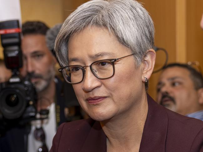 Penny Wong met with families of hostages being held in Gaza.