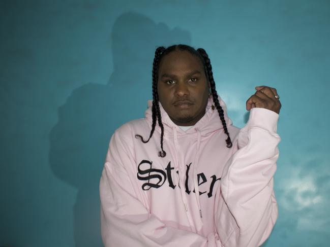 Hip-hop artist Baker Boy, aka Danzal Baker, in a promotional image released in September 2020. Picture: supplied