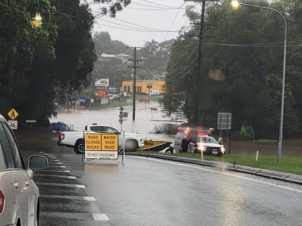 Flash flooding at Nambour. Photo: Zachary Hilton.