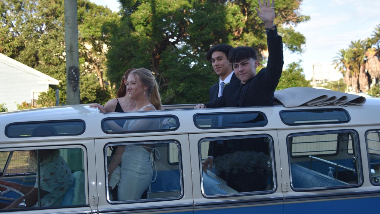 Oliver Kong, Josie Webber, Nathan Moore, Izzy Powell at the Sunshine Coast Grammar School formal on November 17. Picture: Sam Turner