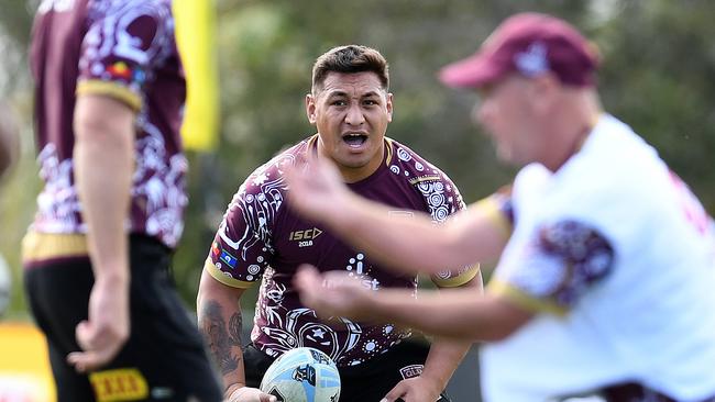 Josh Papalii is confident Queensland can make amends for their loss in Melbourne. (AAP Image/Dan Peled)