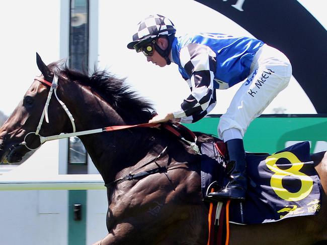 Warwick Farm Races. Winner Race 3 - 'Award Season' (8), jockey Kerrin McEvoy.