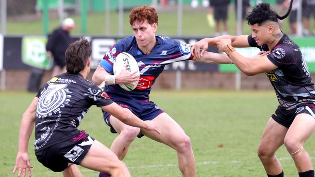 Tayshon FOLEY from Ipswich SHS (blue) - Photo Steve Pohlner