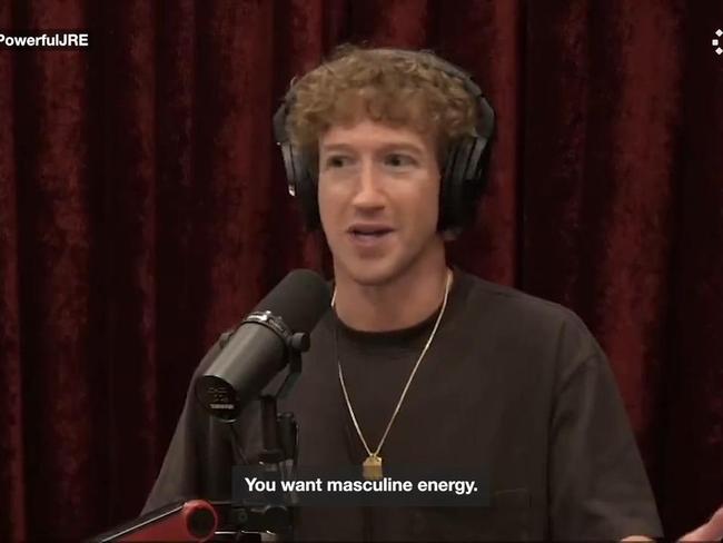 Zuckerberg discusses need for masculinity in corporate world