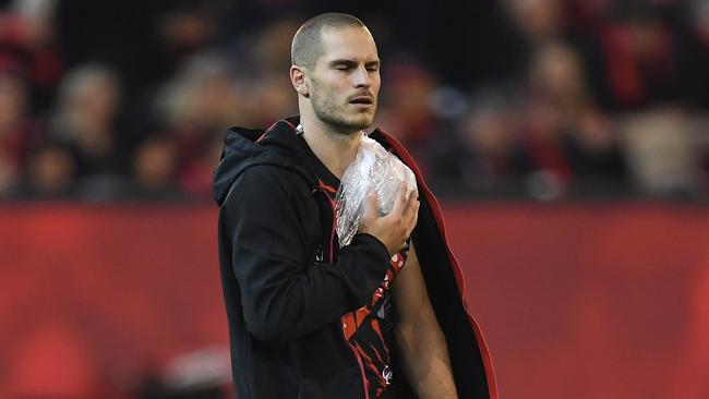 David Zaharakis injured himself against Richmond in Round 11.