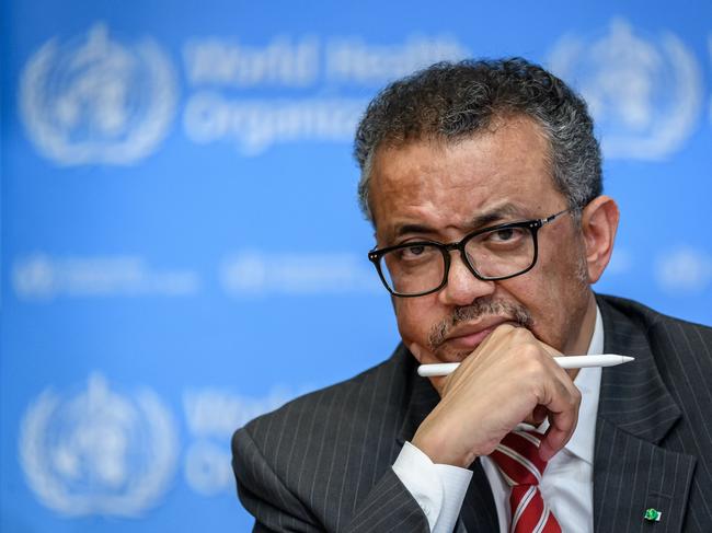 World Health Organisation Director-General Tedros Adhanom Ghebreyesus is under fire. Picture: AFP