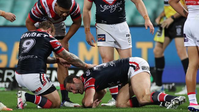 Boyd Cordner has suffered several head knocks. Picture: Cameron Spencer/Getty Images