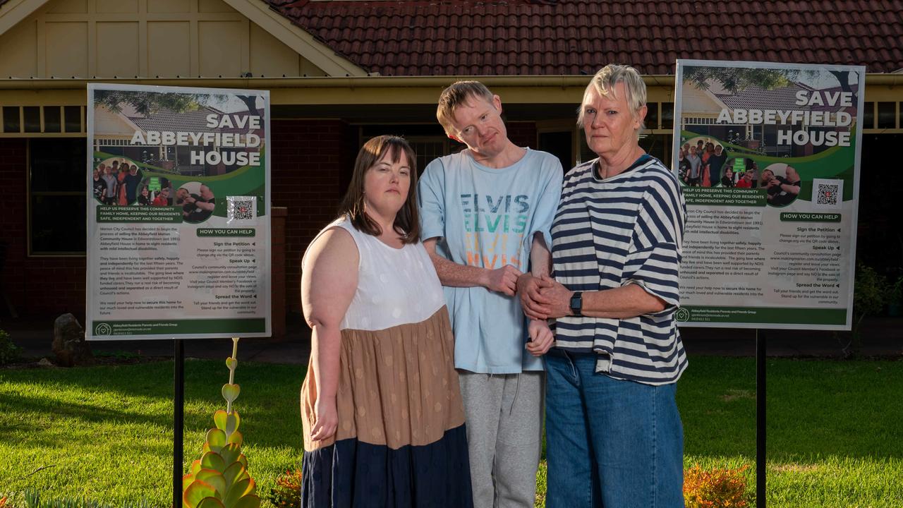 Sarah Byrne and Eddie Jenkinson with Mr Jenkinson’s mother, Jan McConchie. Picture: Naomi Jellicoe