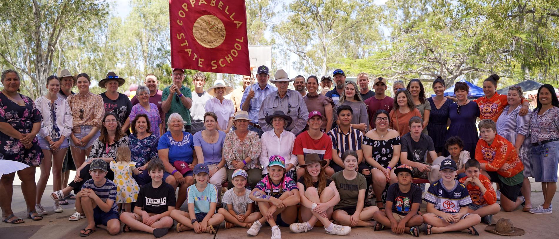 Past and present students of Coppabella State School at the 40th anniversary celebrations. Picture: HeidI Petith