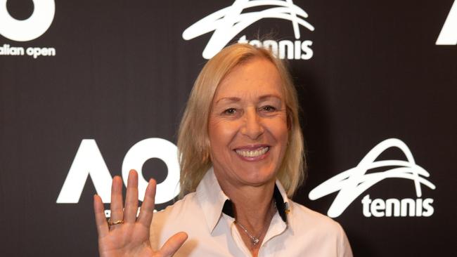 2019 Australian Open  Pat Cash honoured at Legends Lunch Grand Hyatt  Martina Navratilova  January 26 2019   Photo Fiona Hamilton/Tennis Australia