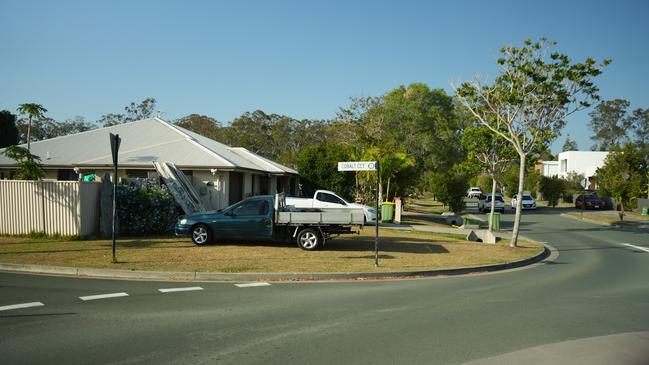 Two gunman are on the run after storming a home on the Gold Coast overnight and witnesses say they opened fire on one of the residents inside.