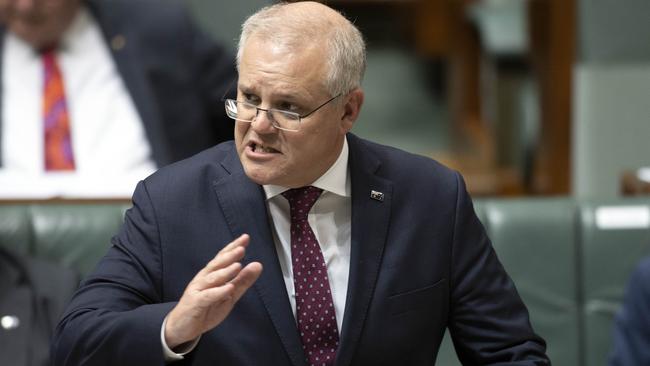 The WA Premier has issued a stern warning to Prime Minister Scott Morrison about international travel bubbles. Picture: NCA NewsWire/Gary Ramage