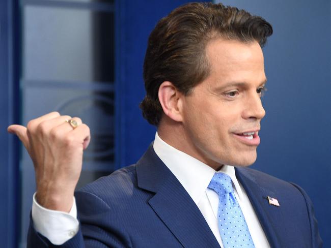 Anthony Scaramucci, named Donald Trump's new White House communications director, never actually got to formally take up the job. Picture: AFP