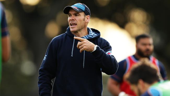 Defence coach Nathan Grey during Waratahs Super Rugby training at Moore Park, ahead of hosting their first Super Rugby final in Sydney. Pic Brett Costello