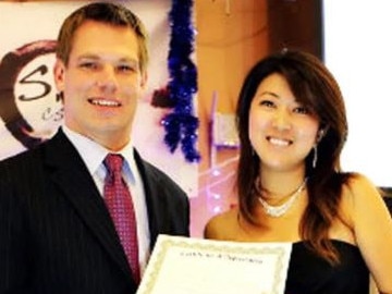 California congressman Eric Swalwell with alleged Chinese spy Christine Fang, who helped his campaign. Picture: Facebook