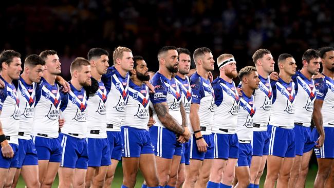 The Bulldogs players have endured a miserable season