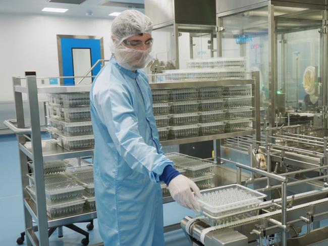 Excl first look inside Australia's first MRNA vaccine manufacturing facility ahead of its opening on Wednesday. Centre to produce vaccines ready to be used by next winter Picture: Supplied