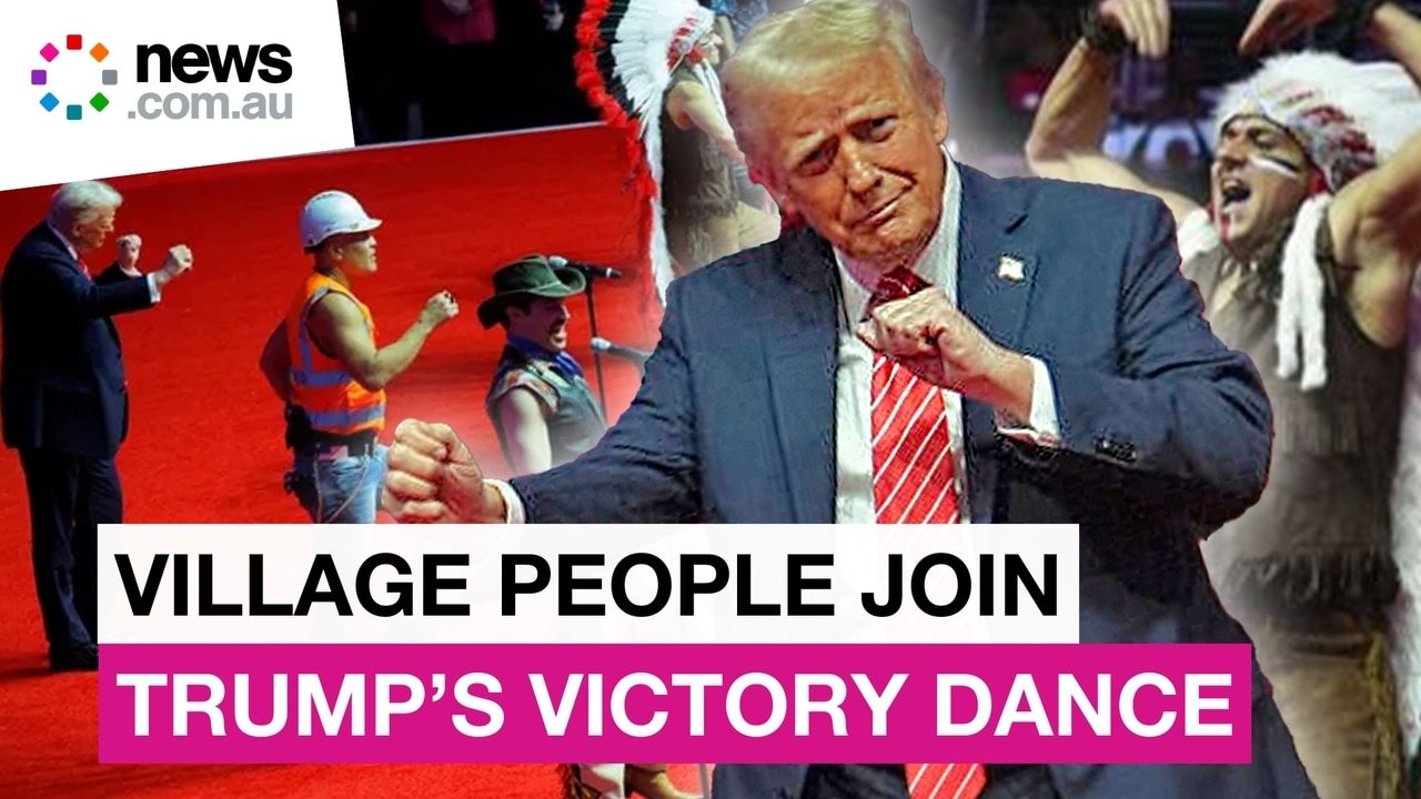 Trump dances with the Village People