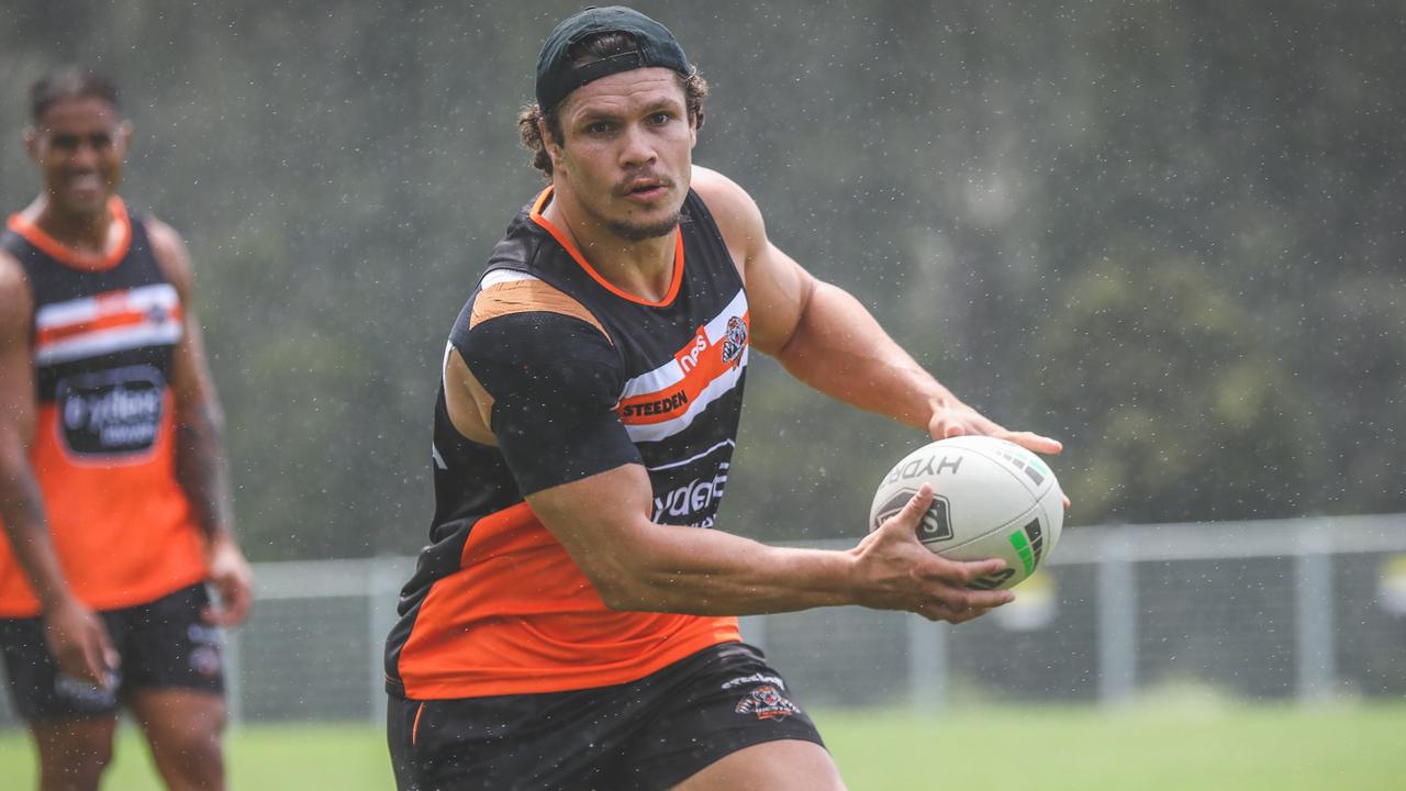 James Roberts is back in action — with the Wests Tigers.