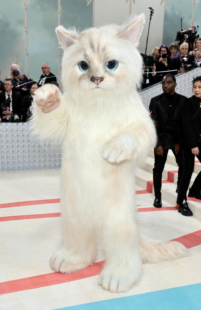 Jared Leto, dressed as Choupette. Picture: Getty Images